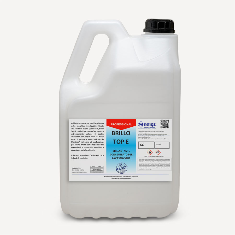 Brillantante concentrato lavastoviglie –  Brillo Top E 5kg