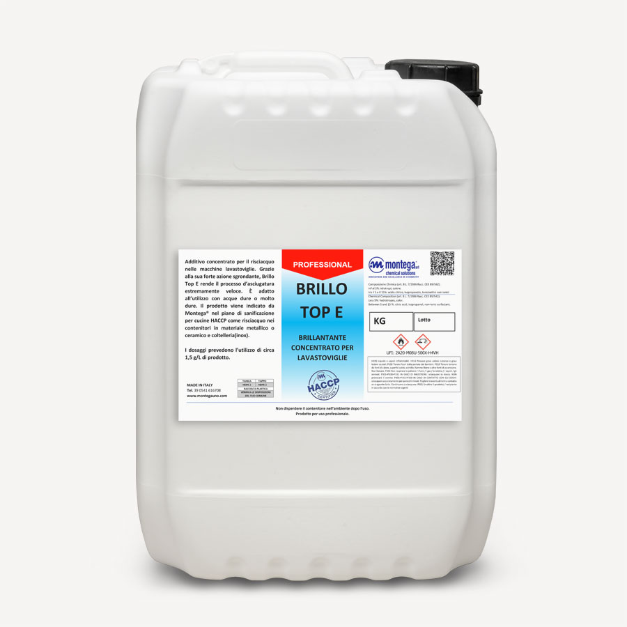 Brillantante concentrato lavastoviglie  - Brillo Top E 10kg