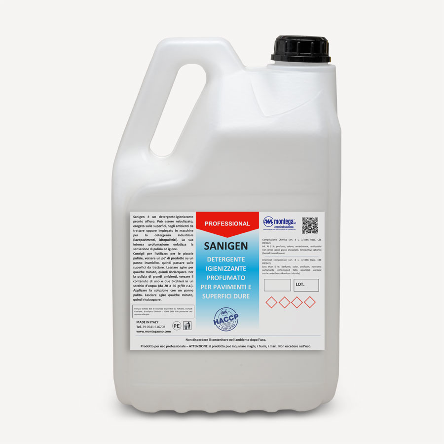 Detergente igienizzante pavimenti –  Sanigen 5kg