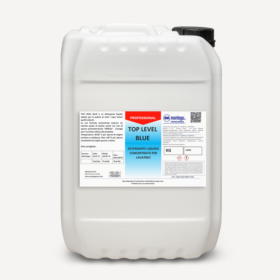 Detergente concentrato lavatrice - Top Level Blue 10kg